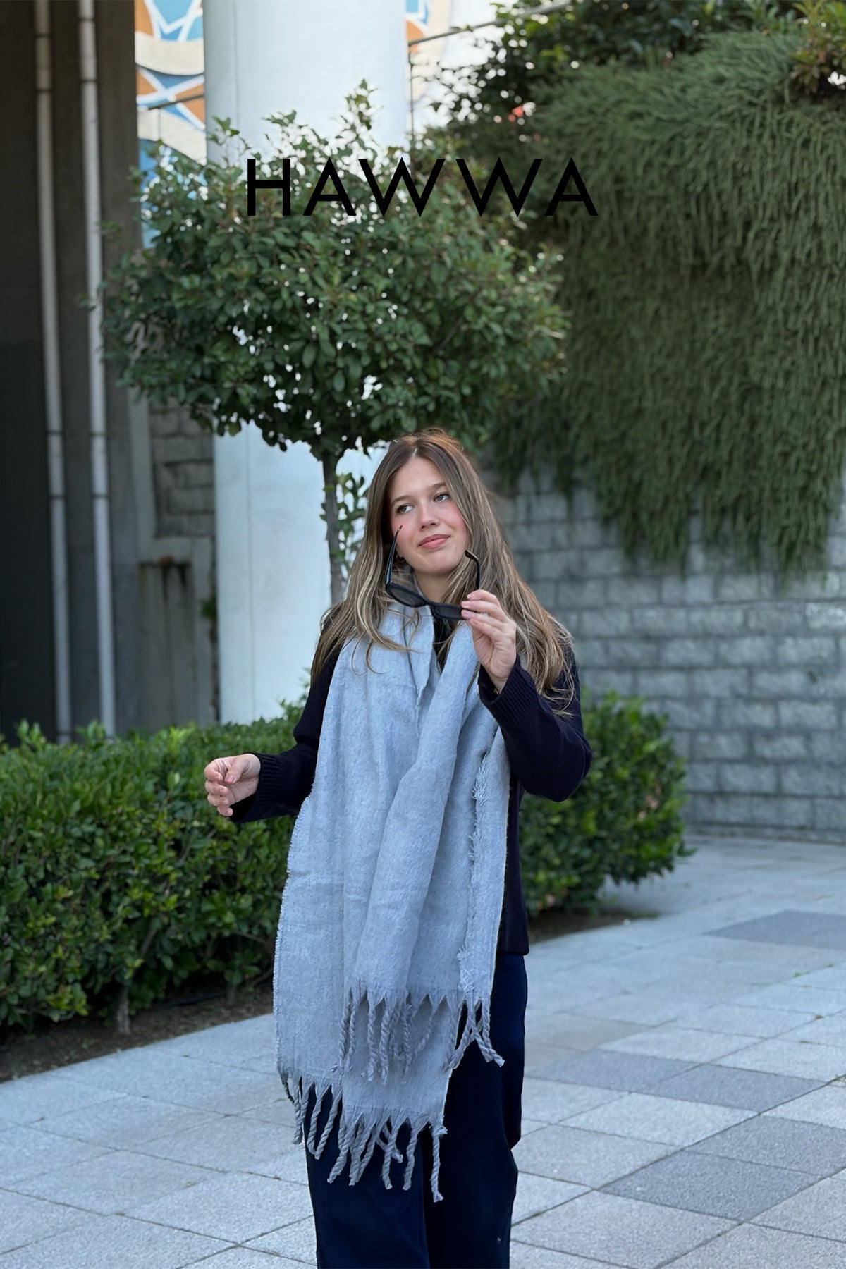 Atkı Yumuşak Dokulu Omuz Şalı