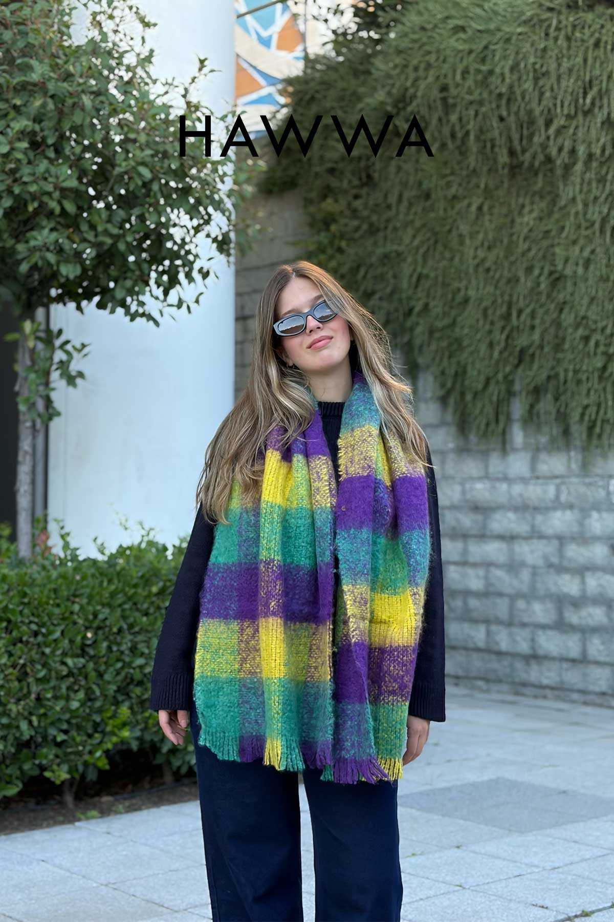 Atkı Yumuşak Dokulu Omuz Şalı
