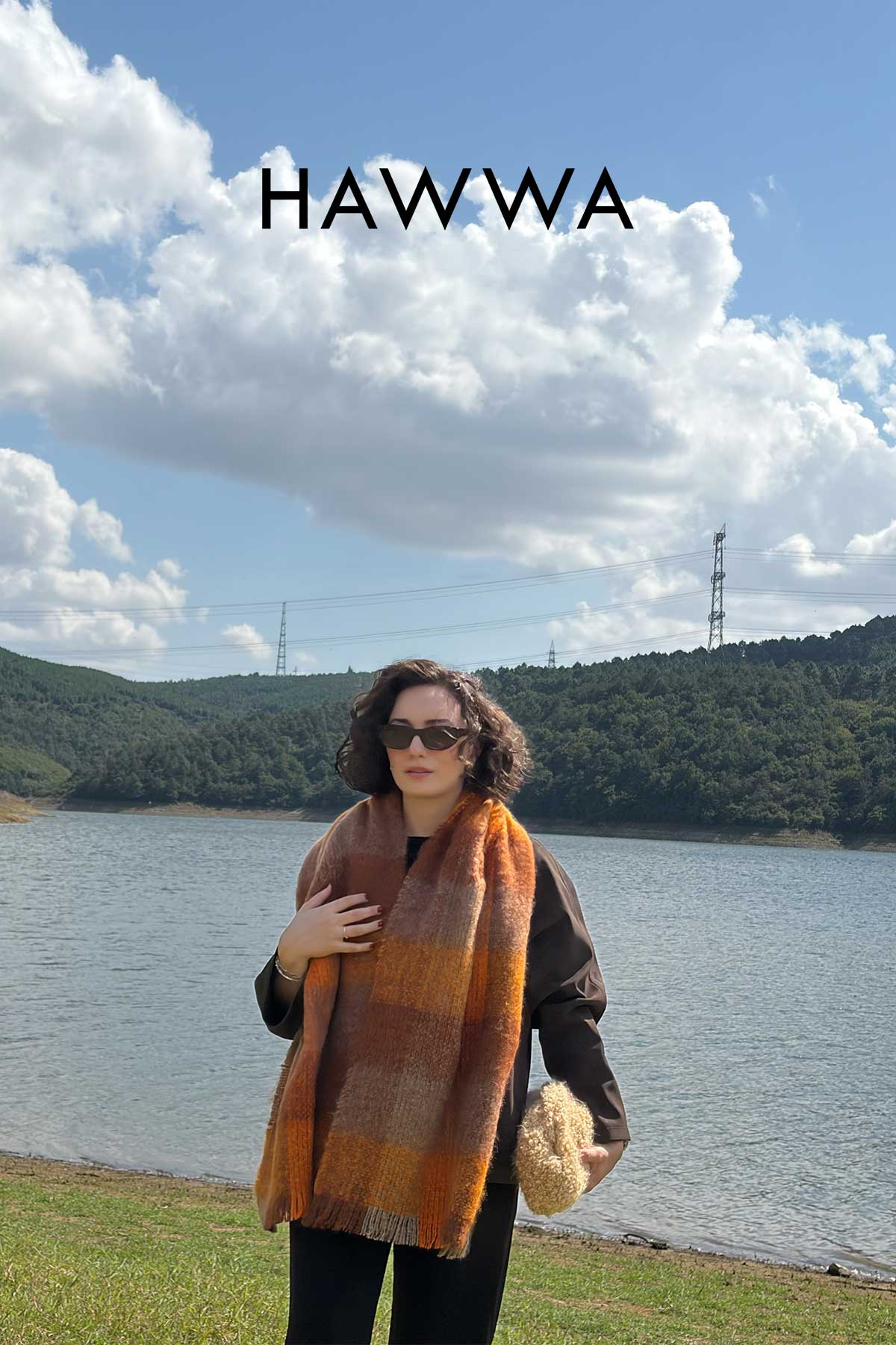 Atkı Yumuşak Dokulu Omuz Şalı